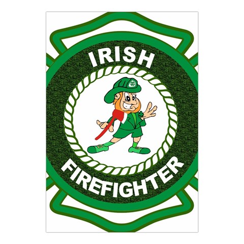 Irish Firefighter Large Tapestry from ArtsNow.com Front