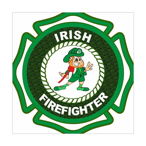 Irish Firefighter Square Tapestry (Large) from ArtsNow.com Front