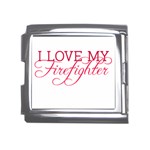 I Love My Firefighter Mega Link Italian Charm (18mm)