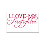 I Love My Firefighter Sticker (Rectangular)