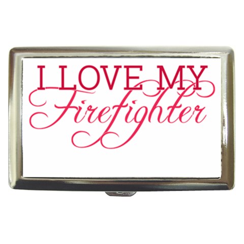 I Love My Firefighter Cigarette Money Case from ArtsNow.com Front