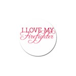 I Love My Firefighter Golf Ball Marker (4 pack)