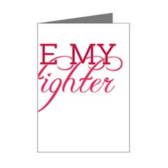 I Love My Firefighter Mini Greeting Card from ArtsNow.com Left