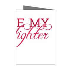 I Love My Firefighter Mini Greeting Cards (Pkg of 8) from ArtsNow.com Left