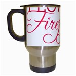 I Love My Firefighter Travel Mug (White)