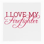 I Love My Firefighter Medium Glasses Cloth