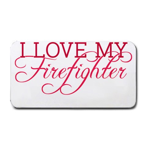 I Love My Firefighter Medium Bar Mat from ArtsNow.com 16 x8.5  Bar Mat