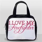 I Love My Firefighter Classic Handbag (One Side)