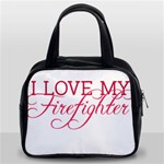 I Love My Firefighter Classic Handbag (Two Sides)