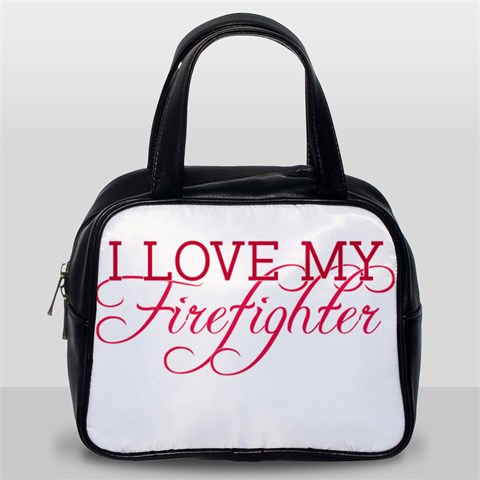 I Love My Firefighter Classic Handbag (Two Sides) from ArtsNow.com Back