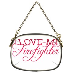 I Love My Firefighter Chain Purse (Two Sides) from ArtsNow.com Front