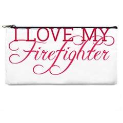 I Love My Firefighter Pencil Case from ArtsNow.com Front