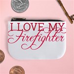 I Love My Firefighter Mini Coin Purse