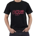 I Love My Firefighter Men s T-Shirt (Black)