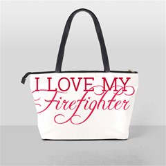 I Love My Firefighter Classic Shoulder Handbag from ArtsNow.com Back