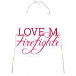 I Love My Firefighter Full Print Apron