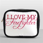 I Love My Firefighter Mini Toiletries Bag (One Side)