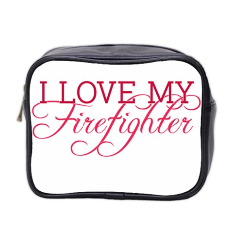 I Love My Firefighter Mini Toiletries Bag (Two Sides) from ArtsNow.com Front