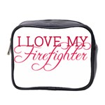 I Love My Firefighter Mini Toiletries Bag (Two Sides)