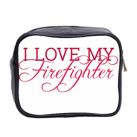 I Love My Firefighter Mini Toiletries Bag (Two Sides) from ArtsNow.com Back