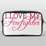 I Love My Firefighter Toiletries Bag (One Side)