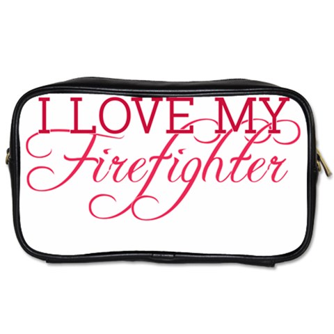 I Love My Firefighter Toiletries Bag (Two Sides) from ArtsNow.com Front