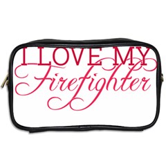 I Love My Firefighter Toiletries Bag (Two Sides) from ArtsNow.com Back