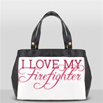 I Love My Firefighter Oversize Office Handbag