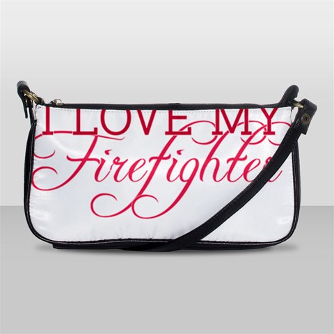 I Love My Firefighter Shoulder Clutch Bag from ArtsNow.com Front