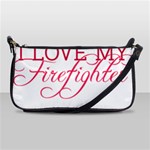 I Love My Firefighter Shoulder Clutch Bag