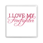 I Love My Firefighter Memory Card Reader (Square)