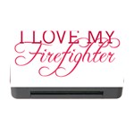 I Love My Firefighter Memory Card Reader with CF