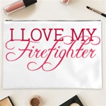 I Love My Firefighter Cosmetic Bag (XXL)