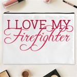 I Love My Firefighter Cosmetic Bag (XXXL)