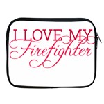 I Love My Firefighter Apple iPad Zipper Case