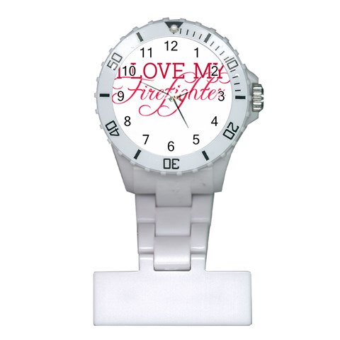 I Love My Firefighter Plastic Nurses Watch from ArtsNow.com Front