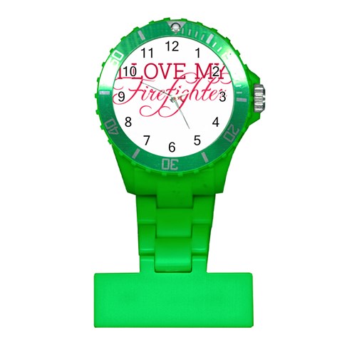 I Love My Firefighter Plastic Nurses Watch from ArtsNow.com Front