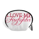 I Love My Firefighter Accessory Pouch (Small)