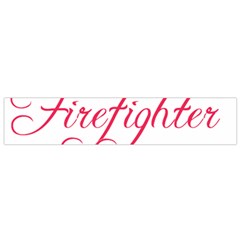 I Love My Firefighter Small Flano Scarf from ArtsNow.com Front