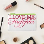 I Love My Firefighter Cosmetic Bag (XS)