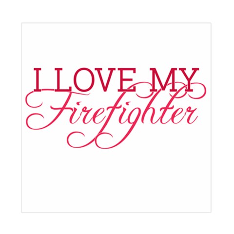 I Love My Firefighter Duvet Cover Double Side (Full/ Double Size) from ArtsNow.com Front