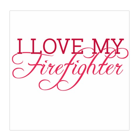 I Love My Firefighter Duvet Cover Double Side (Queen Size) from ArtsNow.com Front