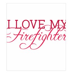 I Love My Firefighter Duvet Cover Double Side (King Size) from ArtsNow.com Front