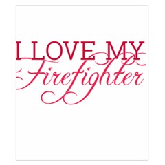 I Love My Firefighter Duvet Cover Double Side (California King Size) from ArtsNow.com Front