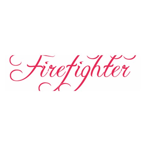 I Love My Firefighter Satin Scarf (Oblong) from ArtsNow.com Front