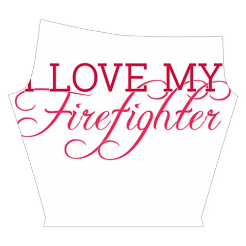 I Love My Firefighter Yoga Cropped Leggings from ArtsNow.com Right