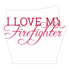 I Love My Firefighter Yoga Cropped Leggings from ArtsNow.com Left