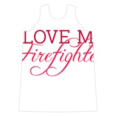 I Love My Firefighter Shoulder Cutout Velvet One Piece from ArtsNow.com Front