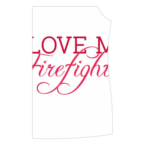 I Love My Firefighter Women s Button Up Vest from ArtsNow.com Front Left