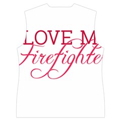 I Love My Firefighter Women s Button Up Vest from ArtsNow.com Back